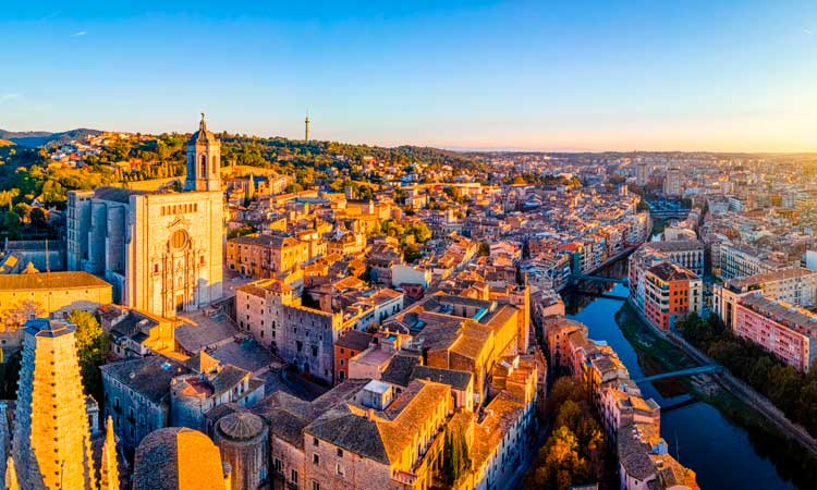 Vistas de la cuidad de Girona