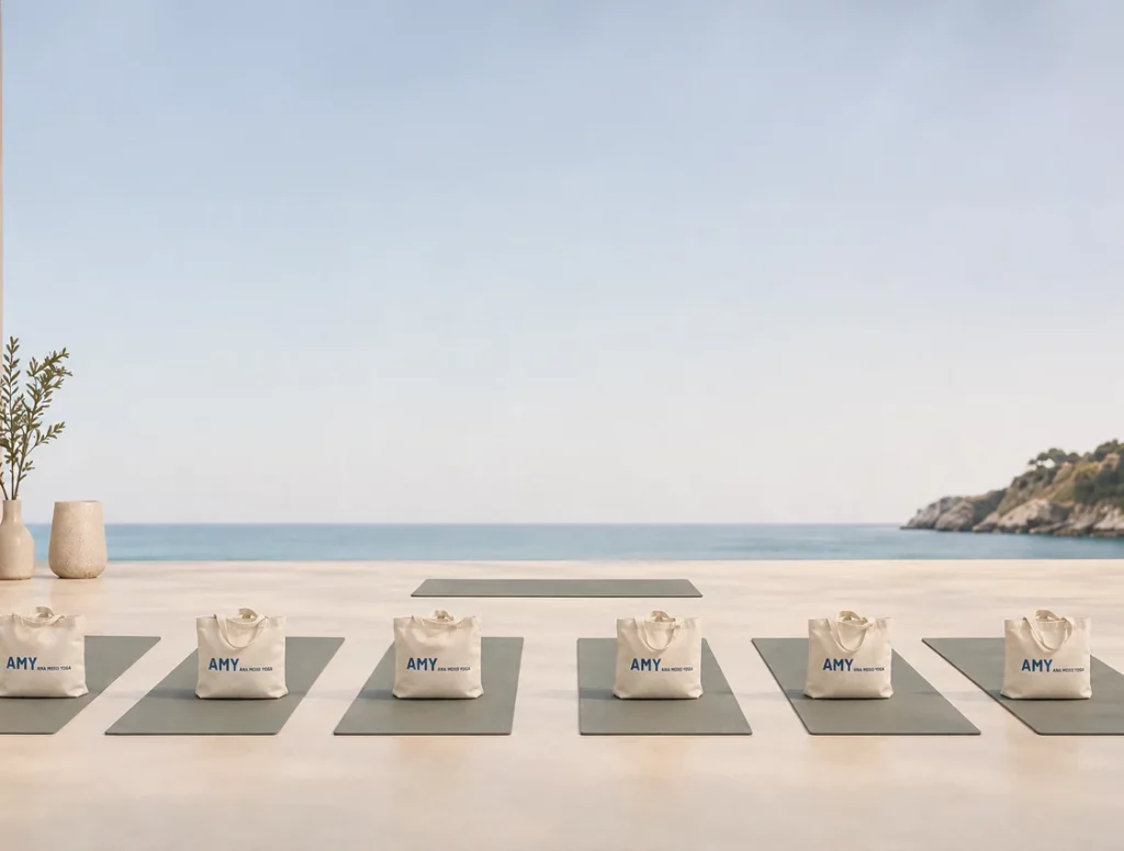 Imagen de esterillas de yoga para un evento privado de yoga