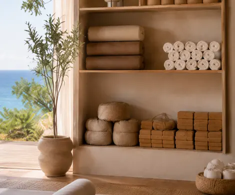 Imagen de un props de yoga en un estudio de yoga