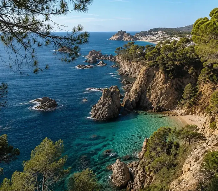 Imagen de una cala de la Costa Brava